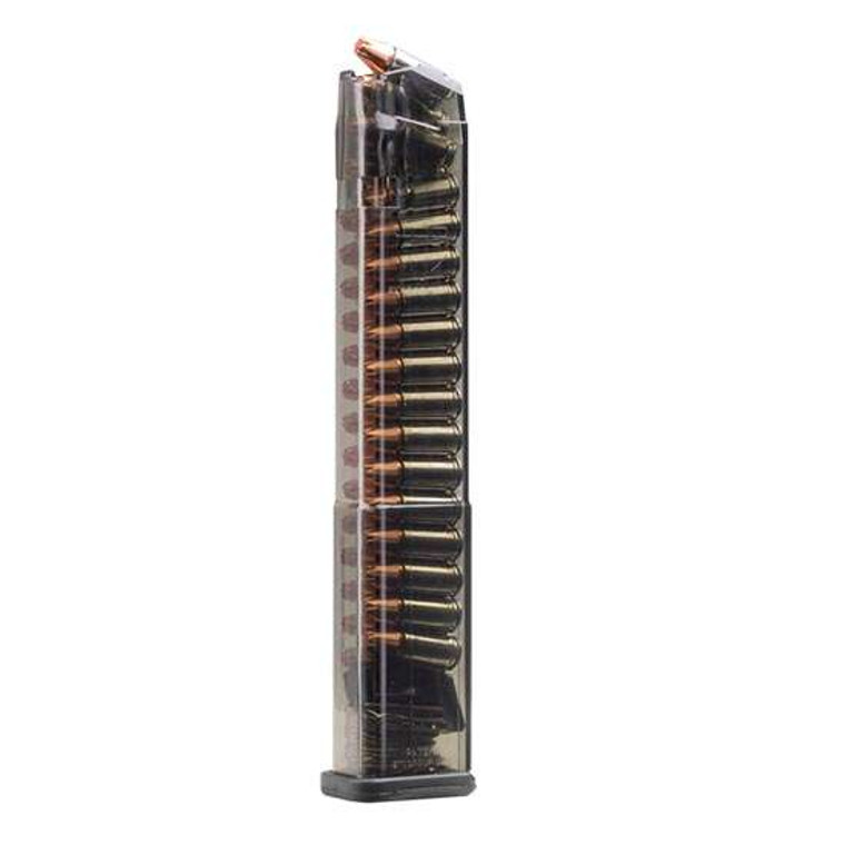 ETS Glock G17 Magazine 9mm 32 Rounds Carbon Smoke