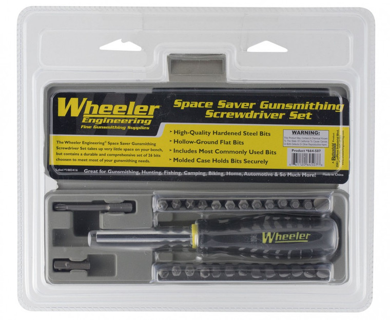 Wheeler space-saver screwdriver set 26pce