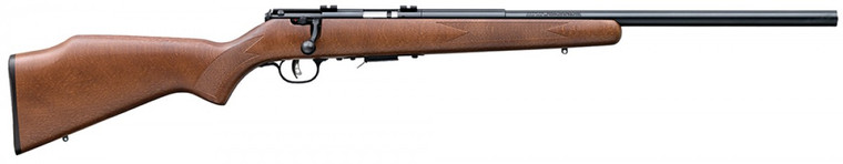 Savage Arms 96701 93R17 GV 17 HMR Caliber with 5+1 Capacity, 21" Heavy Barrel, Matte Blued Metal Finish, Satin Hardwood Stock & AccuTrigger