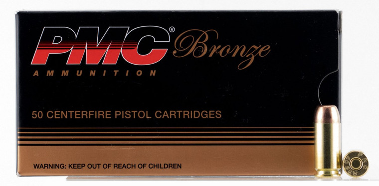 PMC Bronze 40 S&W 165 gr Full Metal Jacket 50 Per Box