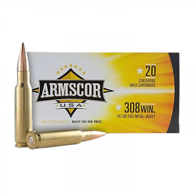 Armscor  USA 308Win 147gr Full Metal Jacket 20 Rounds