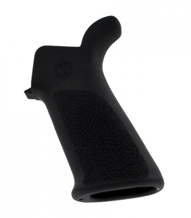 Hogue OverMolded Beavertail Cobblestone Black Rubber for AR-15, M16