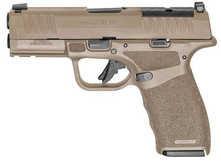 Springfield Armory Hellcat Pro FDE OSP 9mm Luger Gear up 2024 Includes Viridian RFX-11 Green Dot Optic, 17rd(4) 15rd(1) Magazines (Total of 5), Dual Range Bag