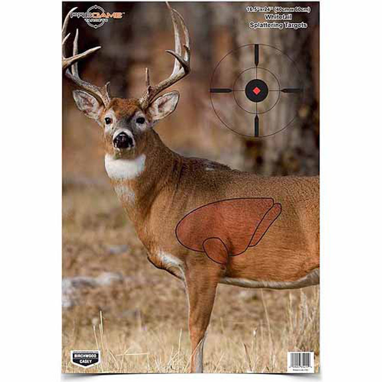Birchwood Casey Pregame Deer Paper Hanging Universal 16.50" x 24" 3 Per Pkg