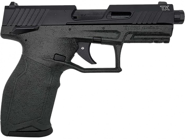 Taurus TX22 Gen 2 Full Size Frame 22 LR 16+1/22+1 4.60" Threaded Barrel, Serrated Slide, Adjustable Rear Sight, Polymer Frame w/Picatinny Rail