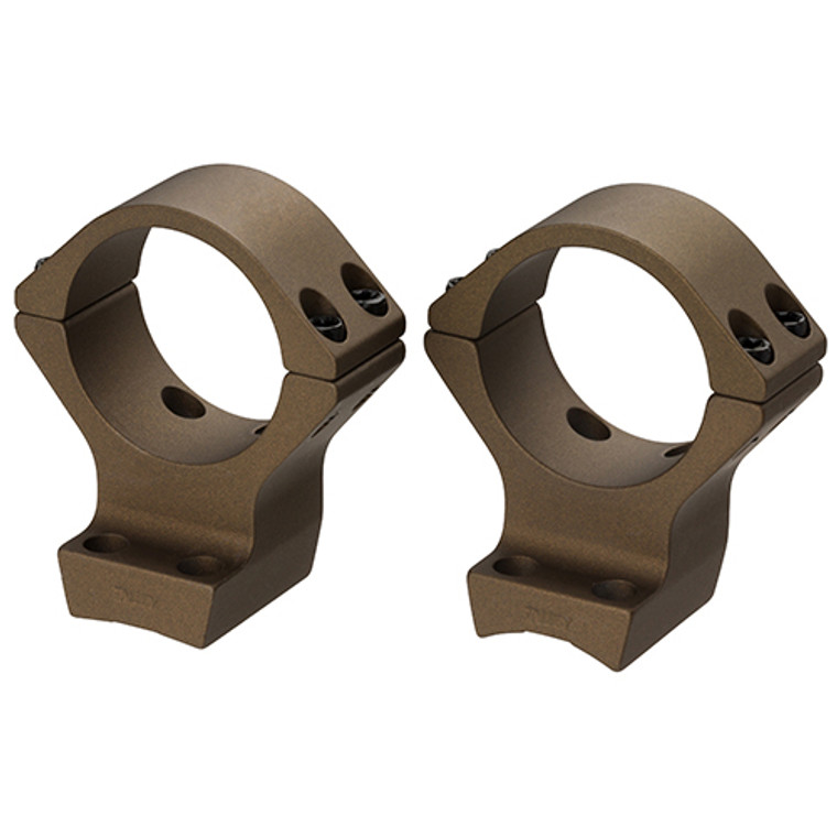Browning X-Bolt Scope Rings 30mm Intermediate  Burnt Bronze Cerakote