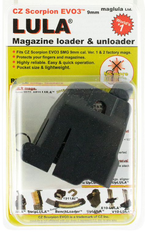 Maglula LU17B Loader and Unloader  CZ Scorpion Evo 3 S1 9mm Luger Black