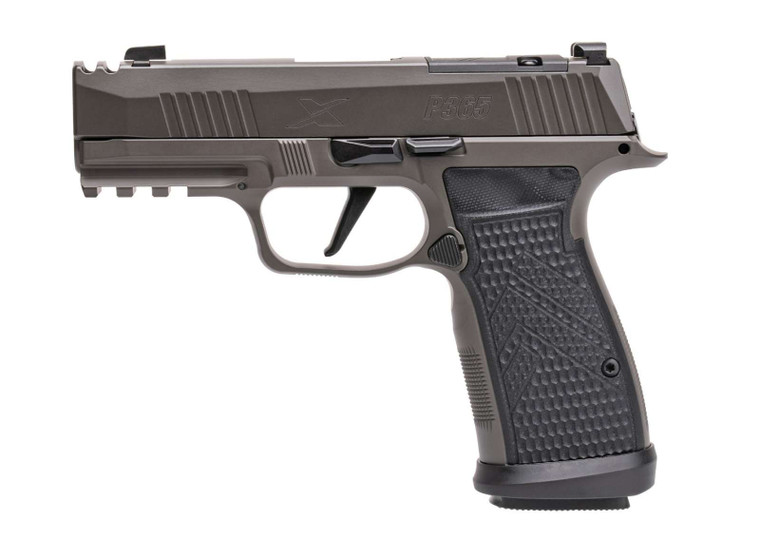 Sig Sauer P365 Legion Compact Frame 9mm Luger 17+1, 3.10" Black Carbon Steel Barrel, Legion Gray Cerakote Optic Ready/Ported/Serrated Stainless Steel Slide, Legion Gray Cerakote Stainless Steel Frame w/Beavertail & Picatinny Rail, Legion G