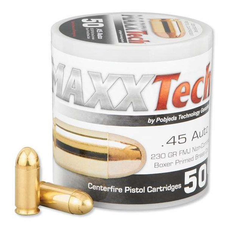MAXXTECH BRASS 45ACP 230GR FMJ 50BX