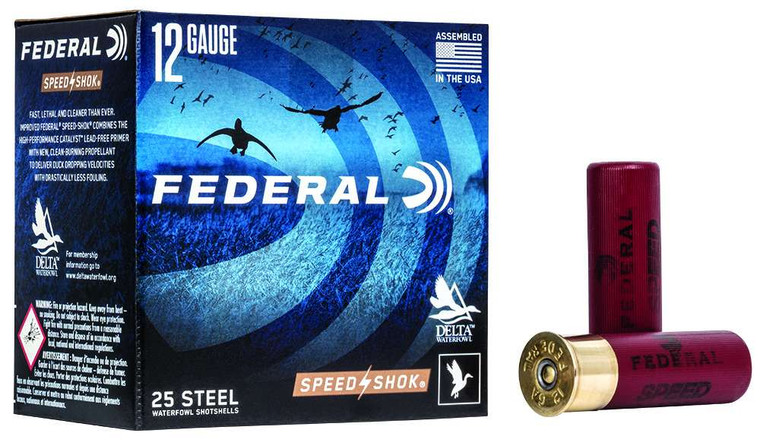 Federal WF1434 Speed-Shok 12 Gauge 3" 1 1/8 oz 4 Shot 25 Bx