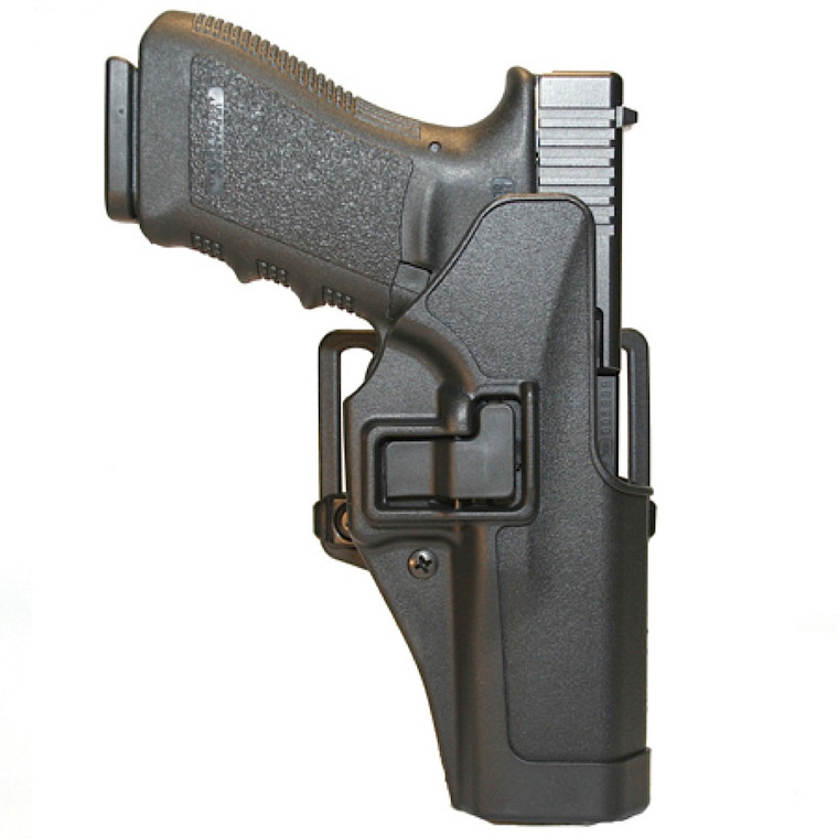 Blackhawk 410530BKR Serpa CQC Concealment Black Matte Polymer OWB Fits Glock 29,30,39 Right Hand