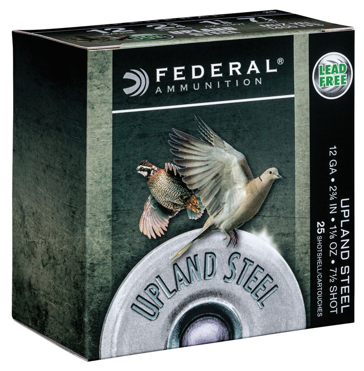 Federal Upland Steel 12 Gauge 2.75" 1 1/8 oz 7.5 Shot 25 Bx
