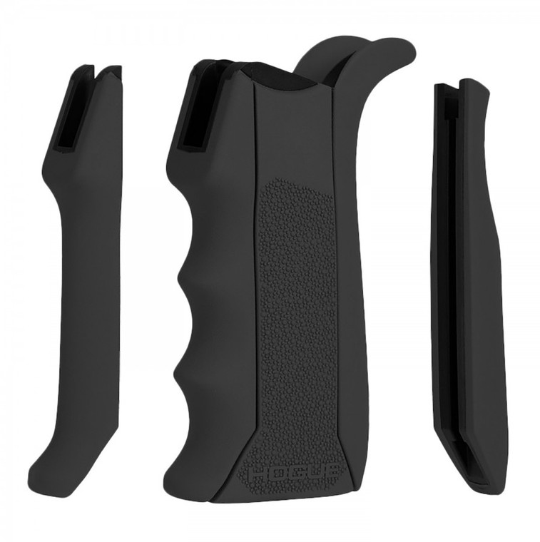 Hogue Modular Overmolded Black Rubber Pistol Grip with Finger Grooves Fits AR-15/M16