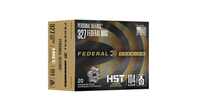 Federal Premium HST .327 Federal Mag Ammo 104 Grain HST JHP