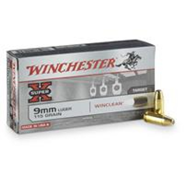 Winchester SUPER-X  9mm 115 Grain 50 Rounds