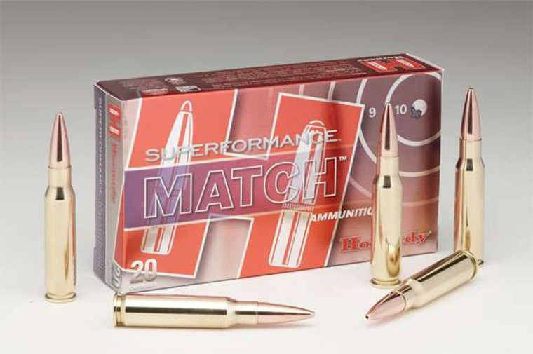 Hornady Superformance Match 223Rem 75gr Boat Tail Hollow Point 20 Per Box