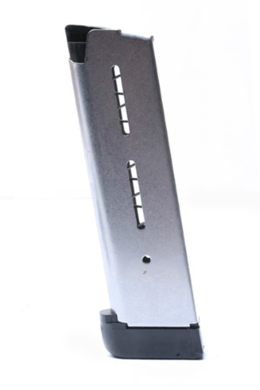 Wilson Combat 1911 Magazine .45 ACP 8 Rnd Extended Base Pad Silver