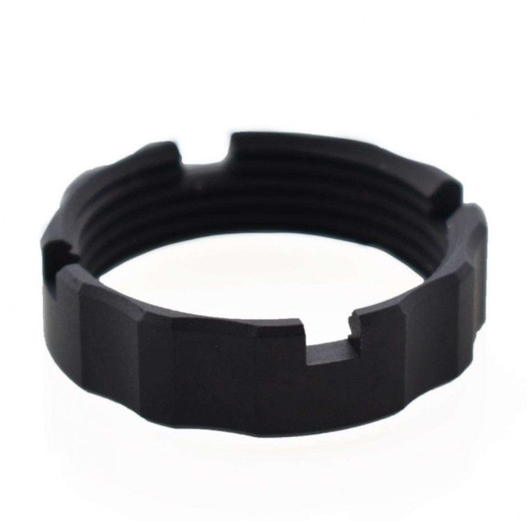 FOSTECH LITE CASTLE NUT (ALUMINUM) (BLACK)