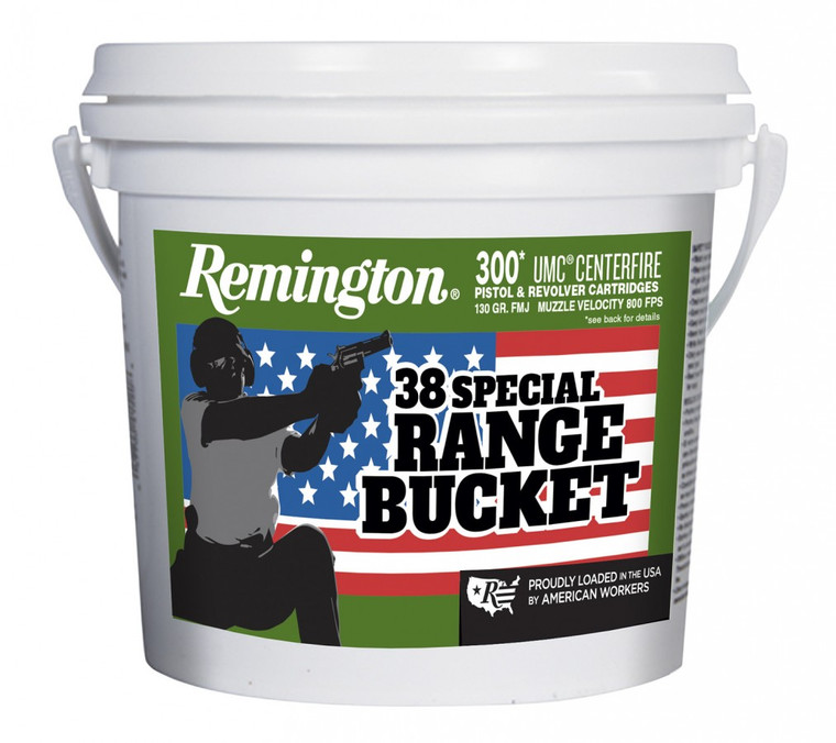 Remington UMC Range Bucket .38 Special Ammo 130 Grain FMJ 300 Rounds