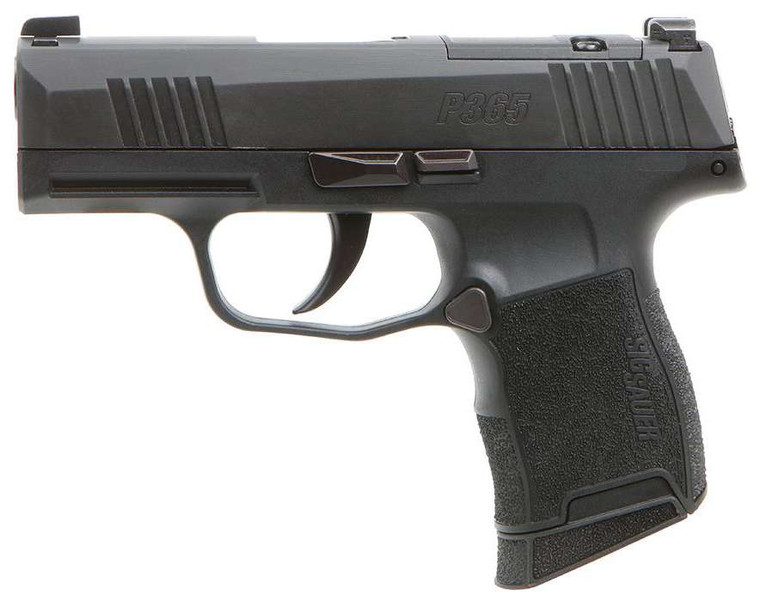 Sig Sauer P365 BXR Micro-Compact 9mm Luger 10+1 3.10" BlackBarrel, Black Nitron Optic Ready/Serrated Slide, Black Polymer Grips