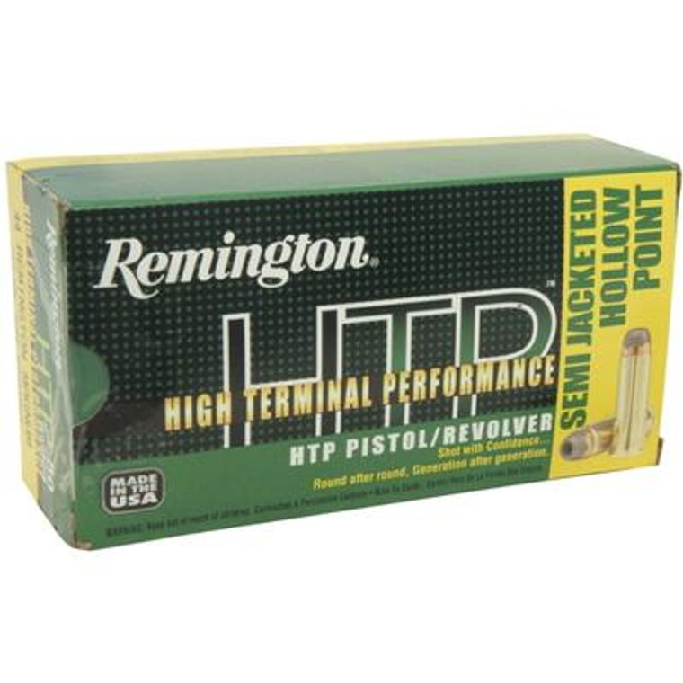 Remington .44 Magnum HTP 240 Grain Semi Jacketed Hollow Point Centerfire Pistol Ammo 20 Rounds