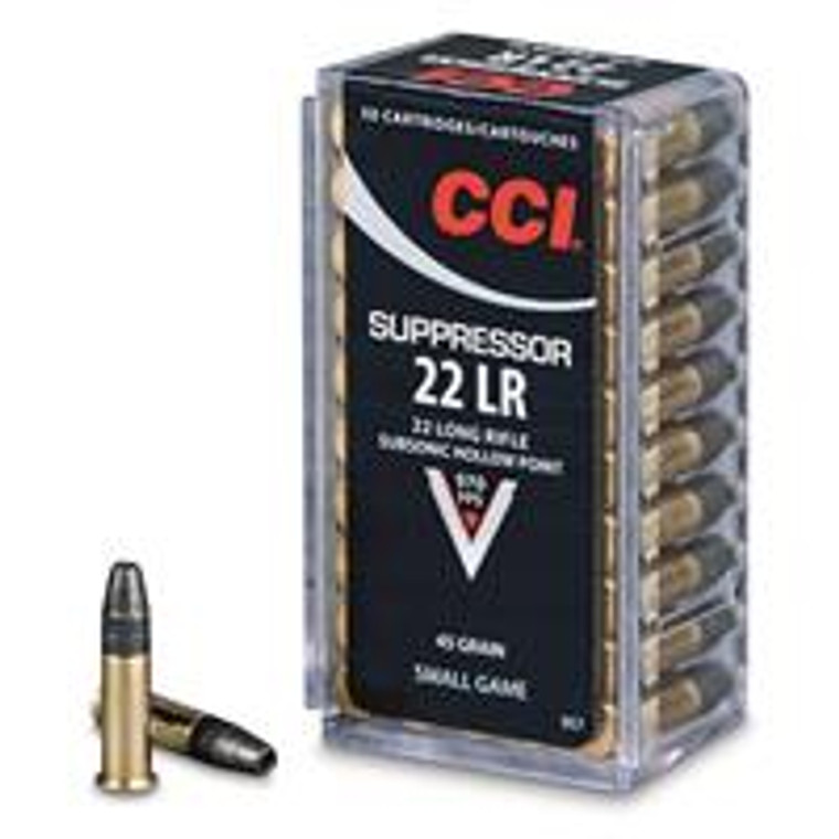 CCI Suppressor .22LR HP 45Gr 50 Rounds