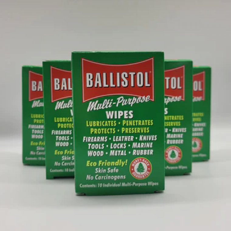 Ballistol 10 ct Box Multi-Purpose Wipes