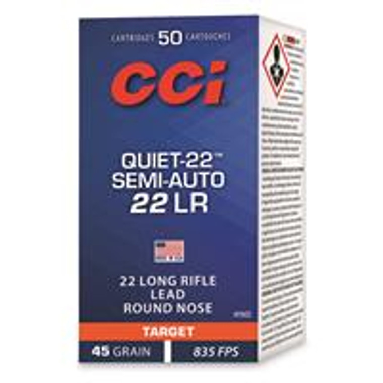 CCI Quiet-22 22LR 45 gr Lead Round Nose