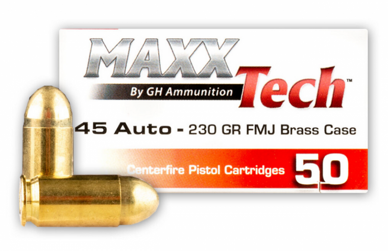 MAXXTECH ESSENTIAL STEEL CASE AMMO 45 ACP 230 GR FMJ