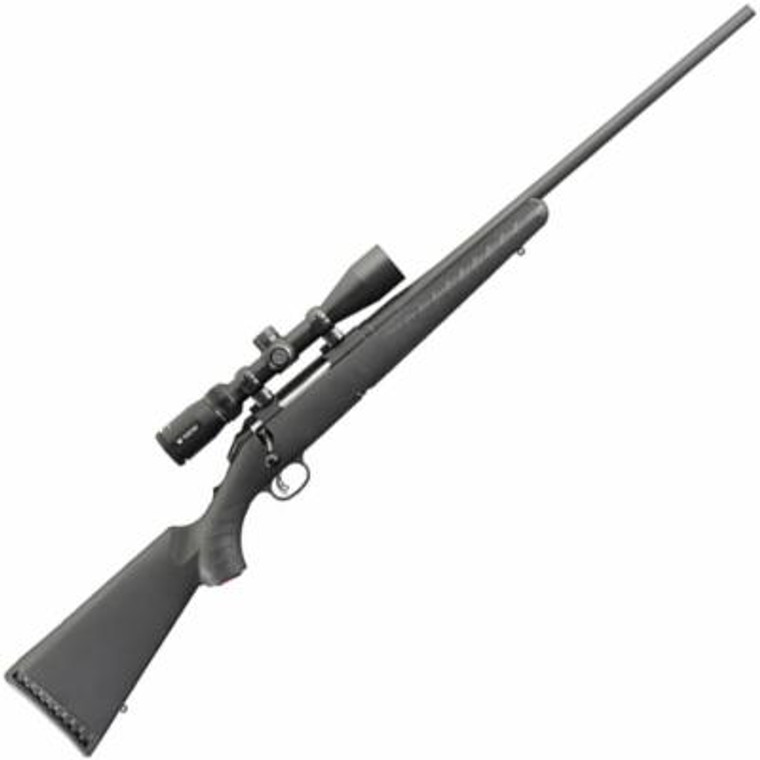 Ruger American Full Size 270 Win 4+1 22" Matte Black Steel Barrel Matte Black Alloy Steel Receiver w/Picatinny Rail Black Fixed Synthetic Stock Vortex Crossfire II 3-9x40mm