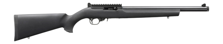 Ruger 10/22 .22 LR Semi-Auto Rifle 16.12" Threaded Barrel Black Hogue OverMolded Stock