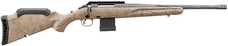Ruger American Rifle Gen II Ranch .300 Blackout Bolt-Action Rifle 16.10" Threaded Barrel FDE Splatter