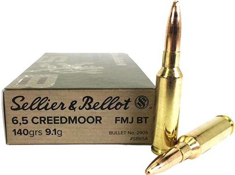 Sellier&Bellot 6.5mm Creedmoor 140gr  FMJ 20 Rounds