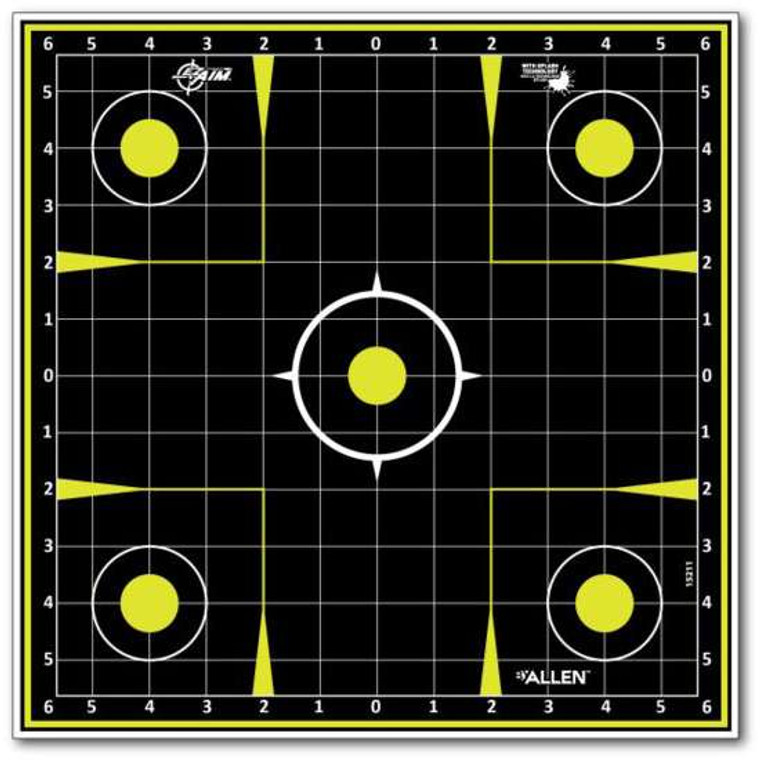 EzAim Splash Sight-in Grid Paper  12 X 18 in Target, Pack of 12