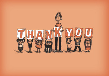 032a - Generic Thank You Card (Box set of 8 mini-cards)