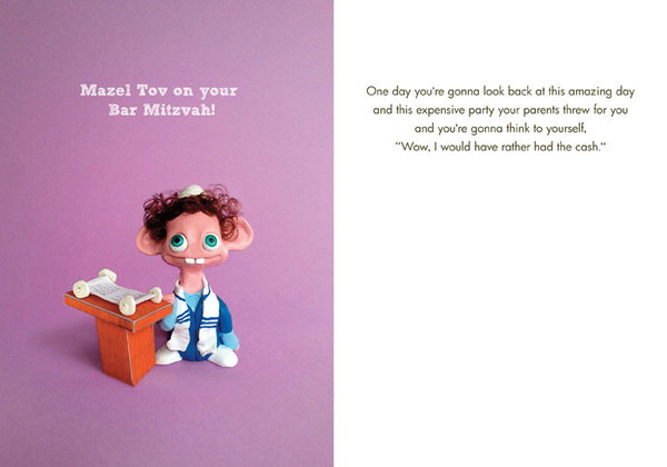 Party Vs Cash (Bar Mitzvah) - Bald Guy Greetings