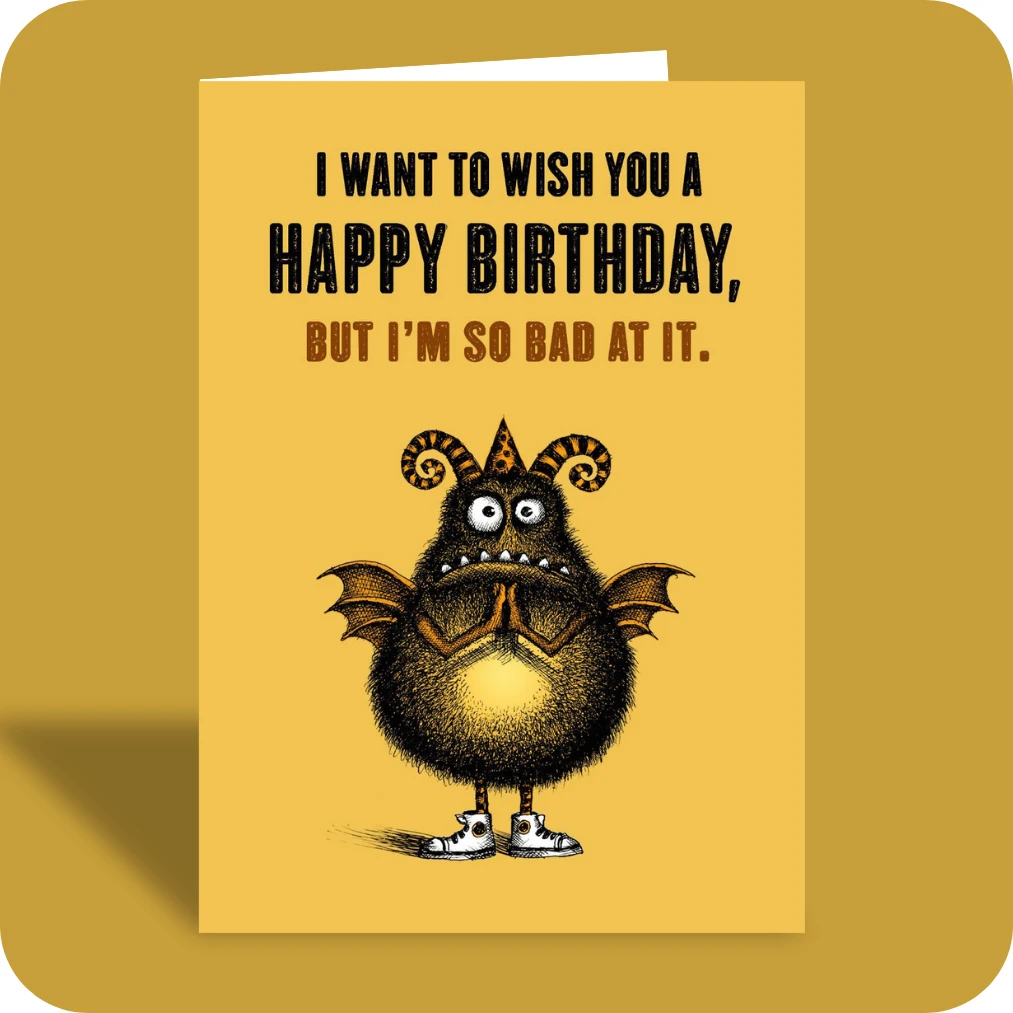 #230 Birthday Card - Bappy Hirthday (OG)