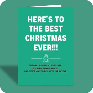 Christmas Card - Here's To The Best (C)