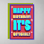 Birthday Card - It's Official (OG) - Old Paper Stock