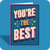 Encouragement Card - You're The Best! - Old Paper Stock