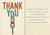 Thank You Card - No Room To Write (B)