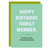 Birthday Card - Family Member (C)