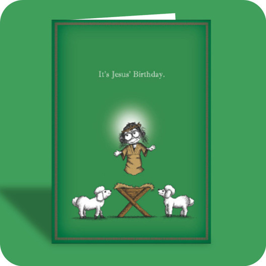 Christmas Card - Jesus' Birthday (OG) - Old Paper Stock