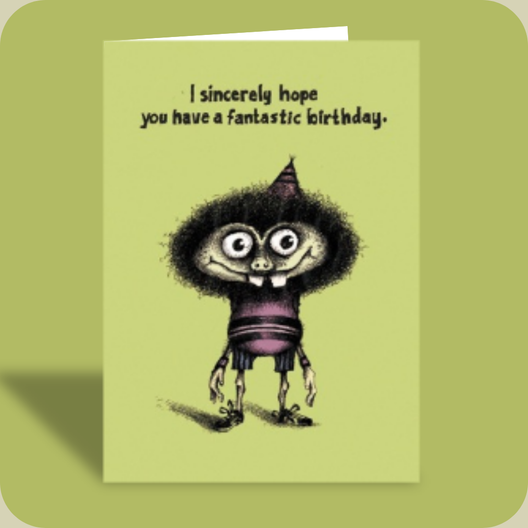 Birthday Card - Facebook Sucks (OG) - Old Paper Stock