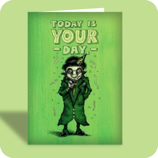 Birthday Card - Today Is Your Day (OG) - Old Paper Stock