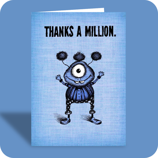 Thank You Card - 800,000 (OG) - Old Paper Stock