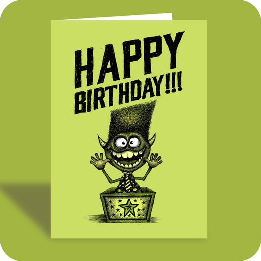 Birthday Card - Get Together (OG) - Old Paper Stock