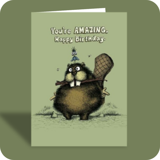 Birthday Card - You're Amazing (OG) - Old Paper Stock