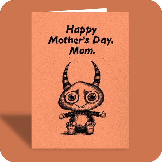 Mother's Day Card - Computer (OG) - Old Paper Stock
