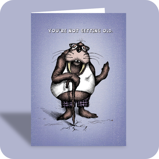Birthday Card - Not Getting Old (OG) - Old Paper Stock